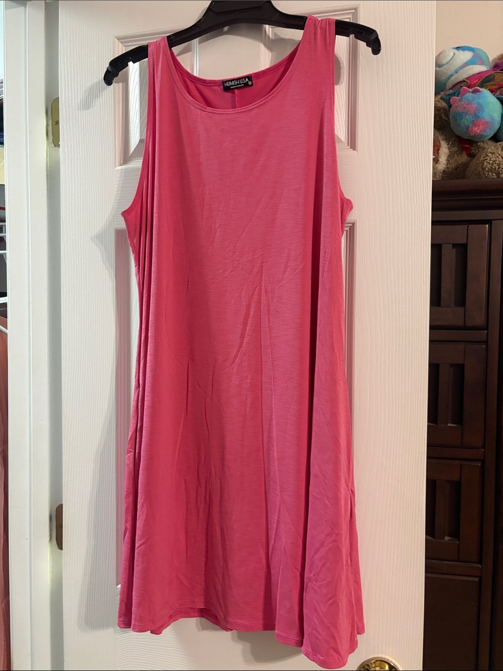 HEIMISH USA Pink Sleeveless Swing Dress